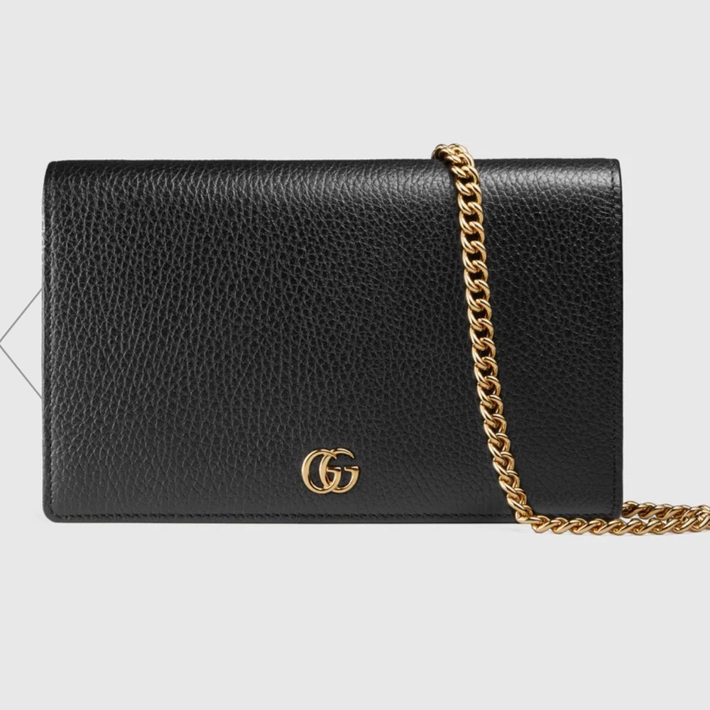 GG Marmont Leather mini chain bag